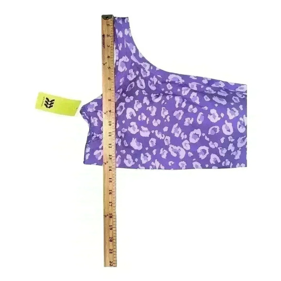 All In Motion Purple Leopard Print Asymmetrical Bra, XXL - Picture 6 of 6